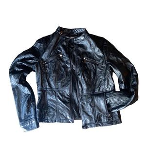 Black Faux Leather jacket